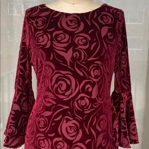 Calvin Klein Burnout Velvet Dress